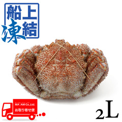 水産品/蟹類(鱈場・毛・渡り蟹など)/築地蟹商 ロシア船凍品(テナロン) ボイル毛ガニ(堅がに)姿 2L(5尾) 5kg