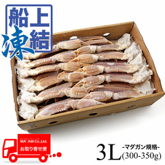 水産品/蟹類(生ズワイガニ類)/築地蟹商 ロシア船凍品 身入り◎ 生ズワイガニ(オピリオ種) セクション マガダン規格 3L(300/350) 5kg
