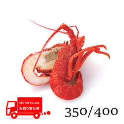 /[ケース販売]ボイルロブスター ハーフカット(ミソ有り) レッド 原料350/400サイズ 