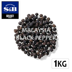 /[大容量]S&Bセレクト マレーシア産ブラックペッパー(ホール) 1kg