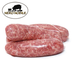 食肉加工品/ソーセージ・ヴルスト/ネーロノービレ 究極の国産黒豚2種をブレンドして作った生サルシッチャ 約100g プレーン 5本入り