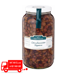 農産品/オリーブ/テッレボルマーネ ブラックオリーブ タッジャスカ 種抜き EXVオリーブオイル漬け 2.75kg