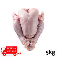 畜肉類/冷凍家禽類(鳩・鶉・七面鳥)/[ケース販売]ターキーホール 中抜き(可食内臓付き) 約5.0kgサイズ