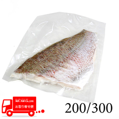 /[ケース販売]生食用 養殖真鯛フィレ(皮付き・ピンボーン付き) 真空パック 200/300