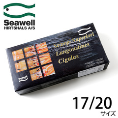 水産品/手長海老・スカンピ/シーウェル 刺身用スキャンピホール/ラングスティーヌ 17/20 青箱 1kg