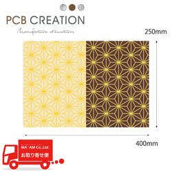 チョコレート/転写シート/PCB 転写シート 麻の葉 400×250mm 25枚入り