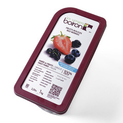 フルーツ加工品/100％フルーツピューレ/ボワロン 無加糖フルーツピューレ フリュイ ルージュ/レッドベリーミックス 100% 1kg