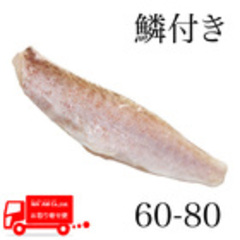 水産品/魚類(その他加熱用)/[ケース販売]リキッド凍結 赤甘鯛フィレ(鱗付き・皮付き) 60-80g 5枚入り