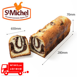 パン・洋菓子/冷凍ケーキ・ミニ菓子/[ケース販売]サン・ミッシェル チョコマーブルローフケーキ 575g