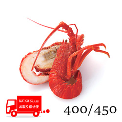 /[ケース販売]ボイルロブスター ハーフカット(ミソ有り) レッド 原料400/450サイズ 
