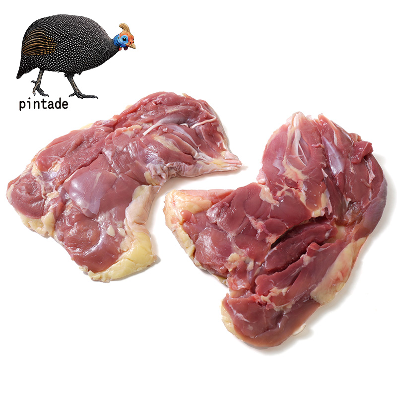 畜肉類/冷凍家禽類(鶏・ほろほろ鳥・雉)/食鳥の女王！熊本県産 3D凍結 天草ホロホロ鳥 骨無もも肉 2枚入り