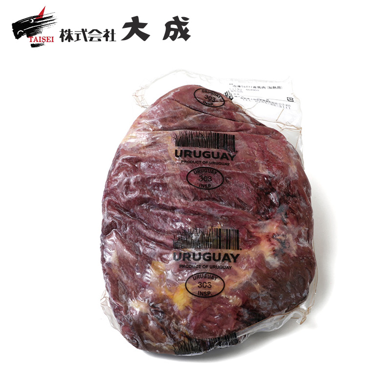 畜肉類/馬・兎・駝鳥・ルーミート/特徴ある甘さの加熱用馬肉 ホース フランクステーキ(カイノミの一部)
