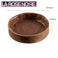 ラローズノワール タルトシェル ラウンド 直径70mm チョコレート 60入 [747019]
