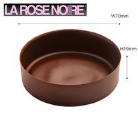 ラローズノワール チョコレートシェル プレーン ラウンド 直径70mm 65入 [750000]