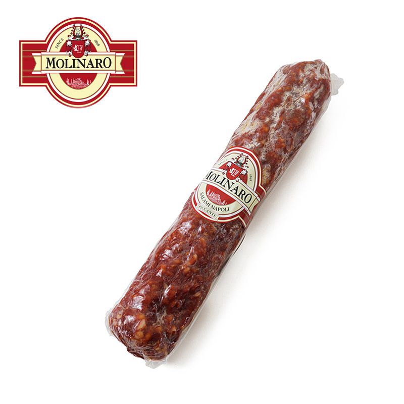 食肉加工品/サルーミ(塩漬け・燻製など)/モリナーロ ナポリサラミ ピカンテ ホール 約1.15kg(直径約6.5cm)